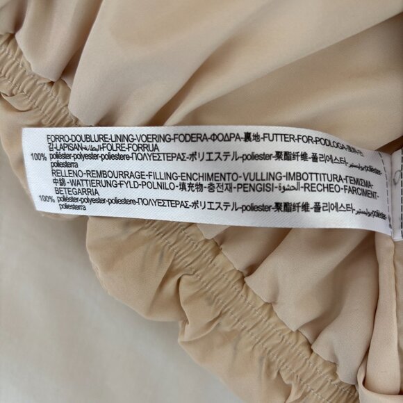 🤍 ZARA Beige Quilted Puffer Jacket - Picture 6 of 9